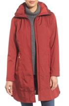Women's Cole Haan Signature Single Breasted Wool Blend Coat - Red
