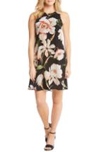 Women's Karen Kane Sheer Floral Overlay Shift Dress