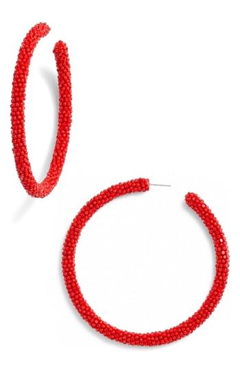 Women's Sachin & Babi Noir Large Beaded Hoop Earrings