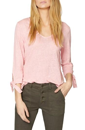 Women's Sanctuary Sylvie Tiered Hem Linen Tee - Pink