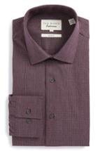 Men's Ted Baker London Endurance - Tomsk Slim Fit Textured Dress Shirt .5 - Red