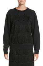 Women's Marc Jacobs Fringe Cotton Sweatshirt - Black