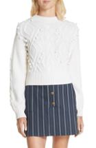 Women's Carven Puff Sleeve Merino Wool Sweater