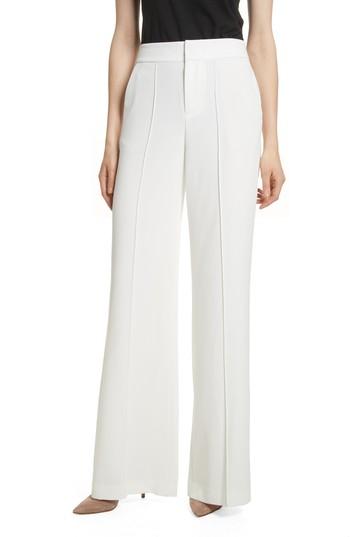 Women's Alice + Olivia Dylan Wide Leg Pants - White