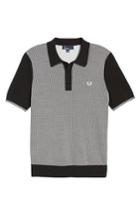 Men's Fred Perry Houndstooth Knit Polo