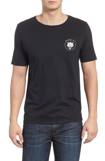 Men's Hurley Wolf Graphic T-shirt - Black