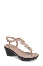 Women's Athena Alexander Gianna Embellished T-strap Wedge M - Pink