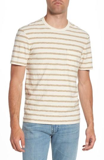 Men's James Perse Vintage Stripe Pocket T-shirt (xs) - White