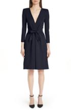 Women's Emporio Armani Bow Waist Dress Us / 44 It - Blue