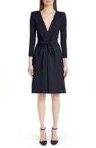 Women's Emporio Armani Bow Waist Dress Us / 44 It - Blue