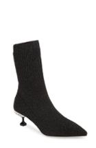 Women's Miu Miu Crystal Embellished Sock Bootie Us / 36eu - Black