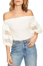 Women's 1.state Off The Shoulder Knit Top, Size - Ivory