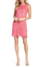 Women's Eliza J Sleeveless Lace Shift Dress - Pink