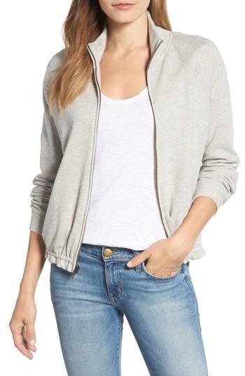 Women's Caslon Off-duty Track Jacket - Grey