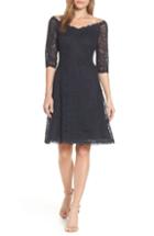 Women's Tadashi Shoji Off The Shoulder Lace Dress - Blue