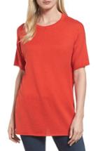 Women's Eileen Fisher Organic Cotton Top, Size - Red
