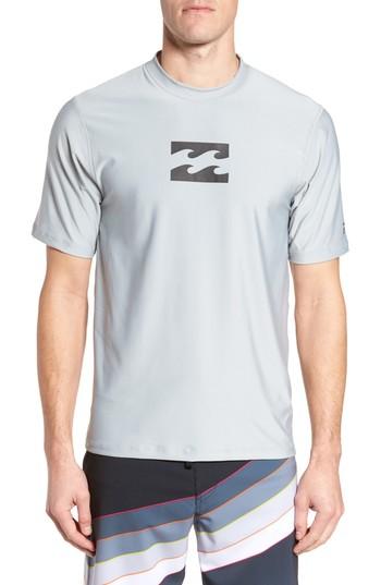 Men's Billabong All Day Wave Wet Shirt, Size - Grey