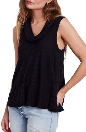 Women's Free People Swing It Cowl Tank - Black