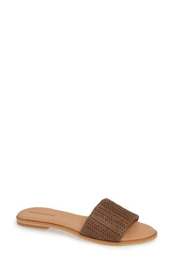 Women's Treasure & Bond Mere Flat Slide Sandal .5 M - Brown