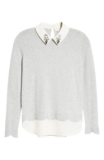 Women's Ted Baker London Suzaine Layered Sweater - Grey