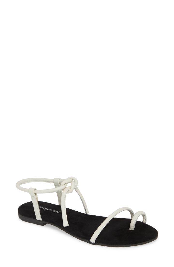 Women's Jeffrey Campbell Aster Tie Sandal M - White