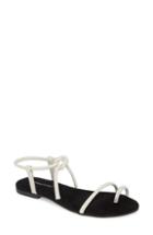 Women's Jeffrey Campbell Aster Tie Sandal M - White