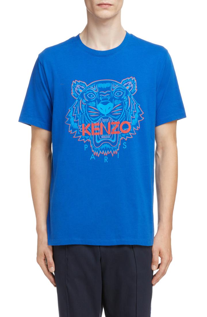Men's Kenzo Tiger Graphic T-shirt - Blue