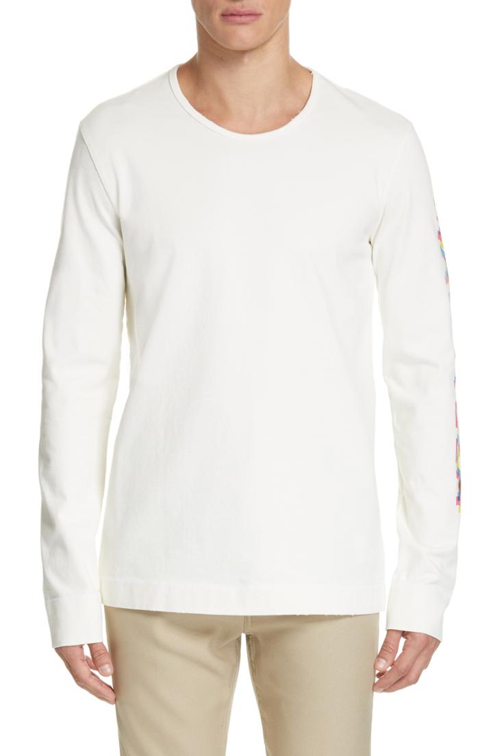 Men's Maison Margiela Long Sleeve Graphic T-shirt Eu - White
