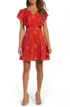 Women's Chelsea28 Ruffle Fit & Flare Dress - Red