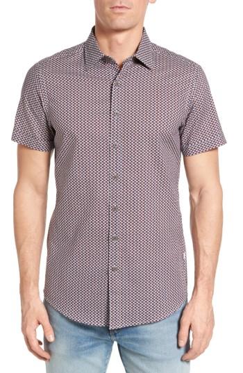 Men's Rodd & Gunn Vaughan Print Sport Shirt - Brown