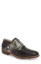 Men's Robert Graham Legend Wingtip Oxford With Removable Cleats M - Black