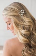 Brides & Hairpins Camila Crystal Hair Clip, Size - Metallic