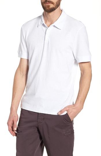 Men's James Perse Fit Slub Polo, Size 0(xs) - White