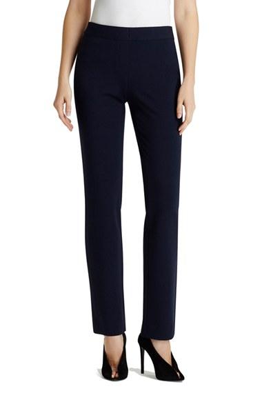 Women's Lafayette 148 New York Punto Milano Straight Leg Pants - Blue
