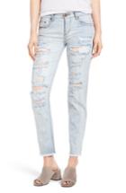 Women's One Teaspoon Awesome Baggies Ripped Crop Jeans - Blue