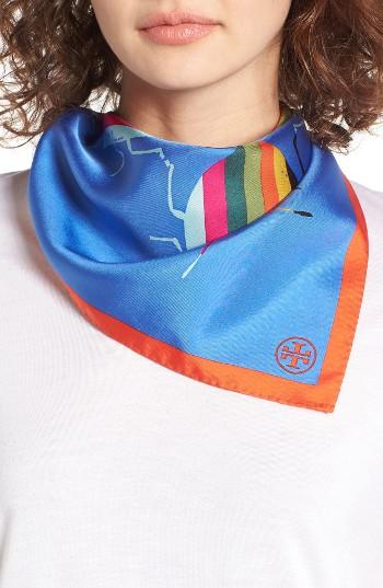 Women's Tory Burch Beetle Silk Bandana