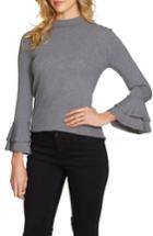 Women's 1.state Bell Sleeve Top, Size - Grey