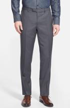Men's Boss 'sharp' Flat Front Wool Trousers