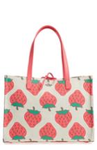 Kate Spade New York Picnic Perfect Strawberry Canvas Mega Sam Canvas Tote - Pink