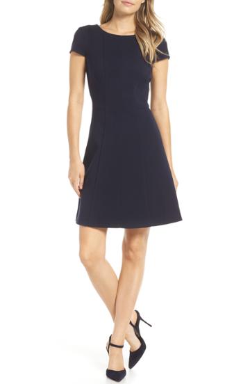 Women's Harper Rose Fit & Flare Dress (similar To 16w) - Blue