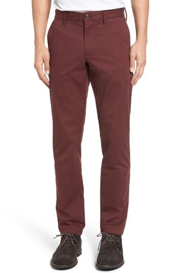 Men's Nordstrom Men's Shop Ballard Slim Fit Stretch Chinos X 34 - Burgundy