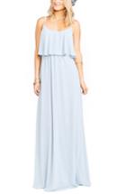 Women's Show Me Your Mumu Caitlin Cold Shoulder Chiffon Gown, Size - Blue