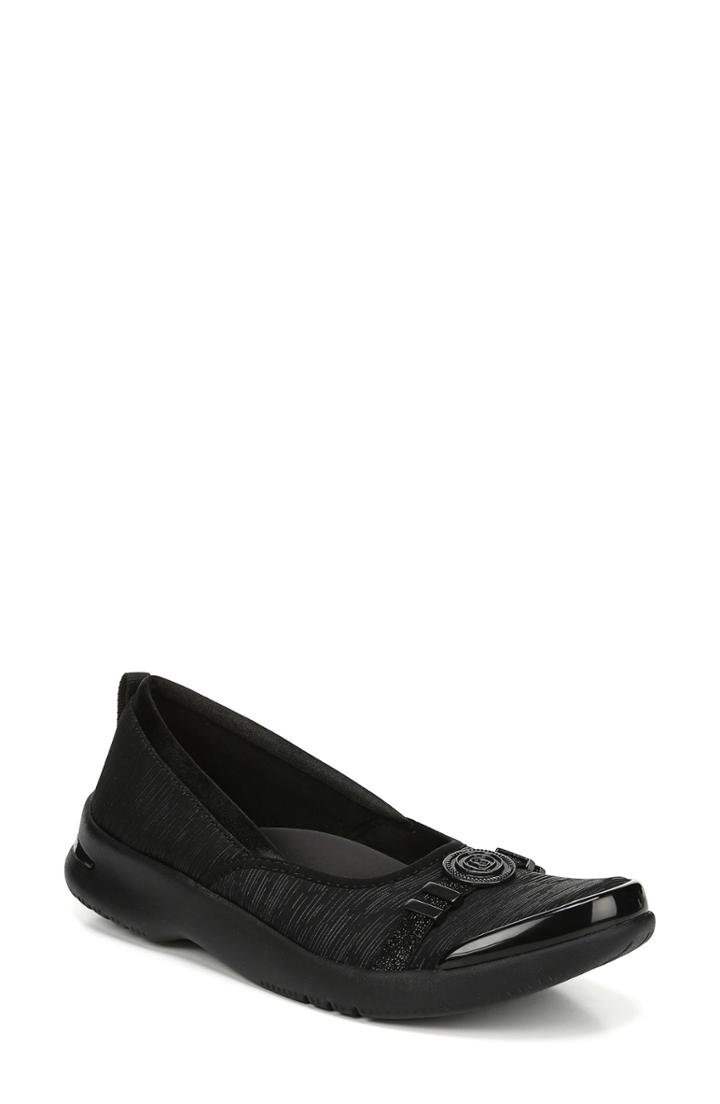 Women's Bzees Aspire Ballet Flat M - Black