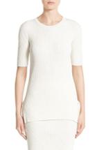 Women's Akris Punto Rib Knit Pullover - Ivory
