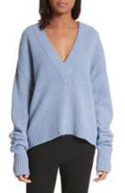 Women's Tibi V-neck Sweater, Size - Blue