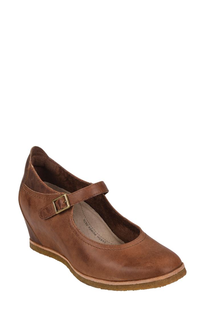 Women's Earth Boone Mary Jane Wedge W - Beige