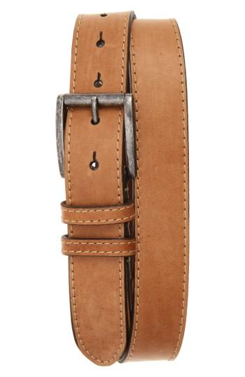 Men's Torino Belts Waxed Horsehide Leather Belt - Tan