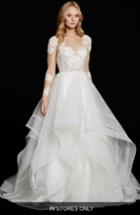Women's Hayley Paige Elysia Long Sleeve Lace & Tulle Ballgown