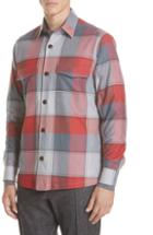 Men's Z Zegna Trim Fit Plaid Overshirt - Red