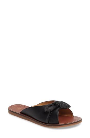 Women's Seychelles Moonlight Knot Slide Sandal .5 M - Black